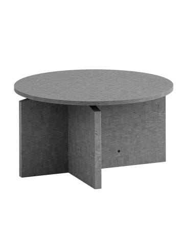 KADIMA DESIGN Couchtisch 60x60x33 cm Sofatisch in Beton-Optik Modern, Design in Grau