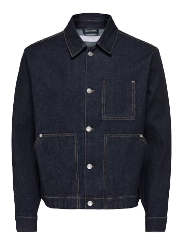 ONLY & SONS Jeansjacke in Dark Blue Denim