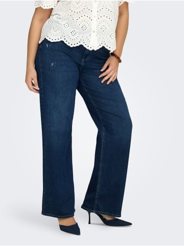 ONLY Carmakoma Jeans mit weitem Bein in Medium Blue Denim