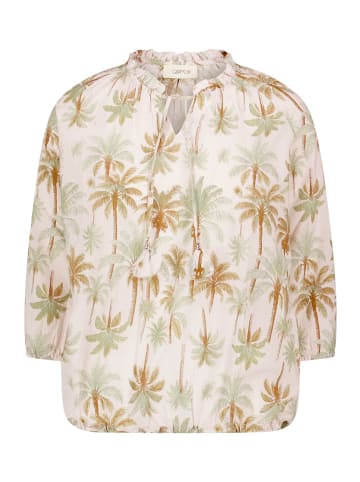 CARTOON Casual-Bluse mit Raffung in Nature/Green