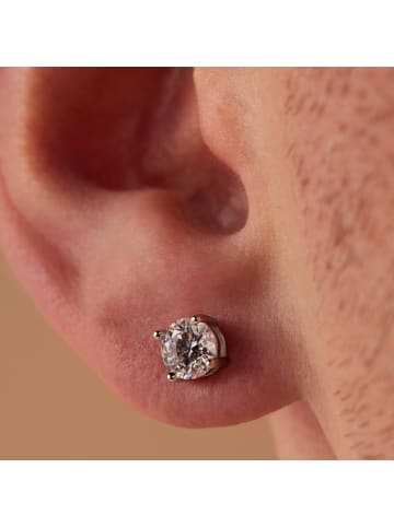 Lucardi 925 Silber Ohrringe  Rund