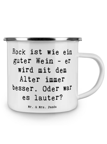 Mr. & Mrs. Panda Kaffeebecher Spruch Rock Wein mit Spruch in Weiß