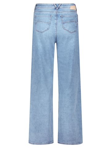 BETTY & CO High Waisted-Jeans mit weitem Bein in Light Blue Denim
