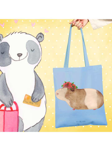 Mr. & Mrs. Panda Tasche Meerschweinchen Weisheit ohne Spruch in Sky Blue