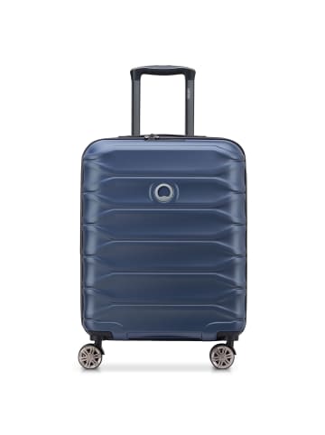 Delsey Meteor 4 Rollen Kabinentrolley 55 cm mit Dehnfalte in blue