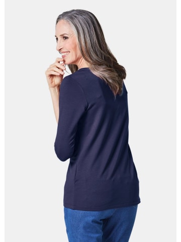 GOLDNER Shirt Kombifreundliches Shirt mit ¾ Arm in marine