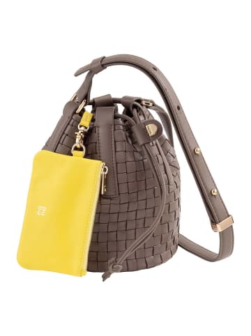 DuDu Filicudi Beuteltasche Leder 14 cm taupe