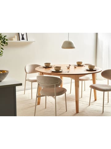 Beliani Esszimmertisch HUNTLEY in Braun - (W) 140 x (H) 75 x (L) 140 cm