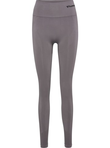 Hummel Sportleggings "Tif Seamless High Waist Tights" in Grau