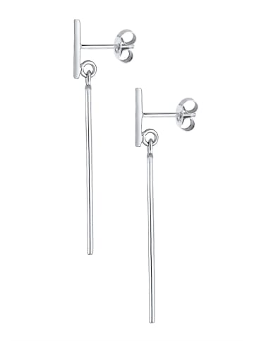 Elli Ohrringe 925 Sterling Silber Geo, Rechteck in Silber