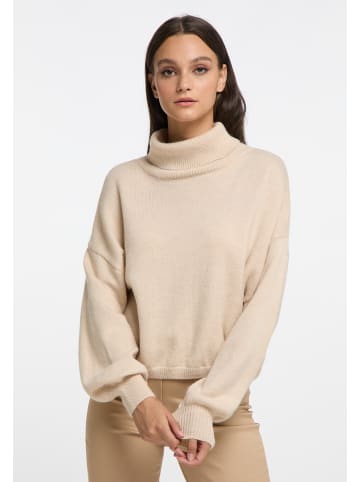 VINAJA Women Strick Rollkragenpullover in Beige