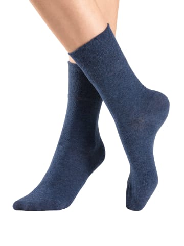 H.I.S Socken in 1x jeans, 1x schwarz, 1x grau-meliert