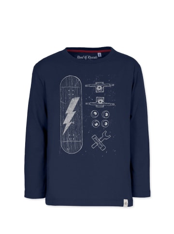 Band of Rascals Longsleeve " Skate Parts " in blau