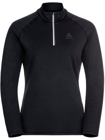 Odlo Longsleeve "Midlayer 1/2 Zip Besso" in Schwarz
