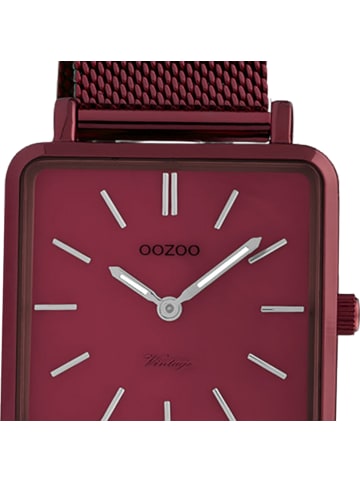 Oozoo Armbanduhr Oozoo Vintage Series weinrot klein (ca. 29mm)