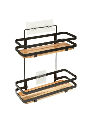 5five Simply Smart Duschregal BLACKACIA, ohne Bohren in Braun, (B) 15,5 x (H) 30 x (L) 25,5 cm