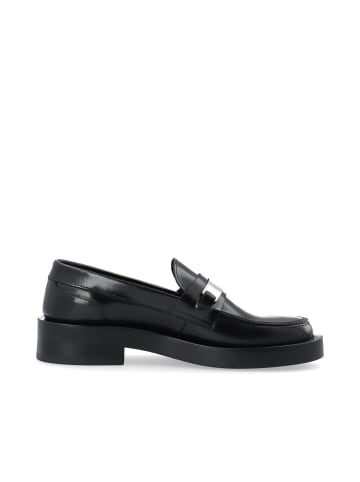 Bianco Lederhalbschuhe in Black
