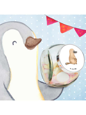 Mr. & Mrs. Panda müsliglas Schnabeltier Mut ohne Spruch in Weiß