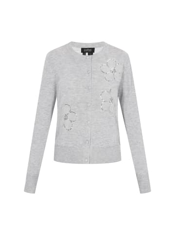 usha BLACK LABEL Women Cardigan in light grey melange