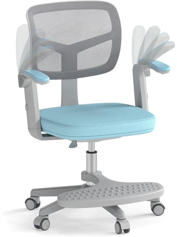 COSTWAY Schreibtischstuhl Kinder ab 3 Jahren in Blau