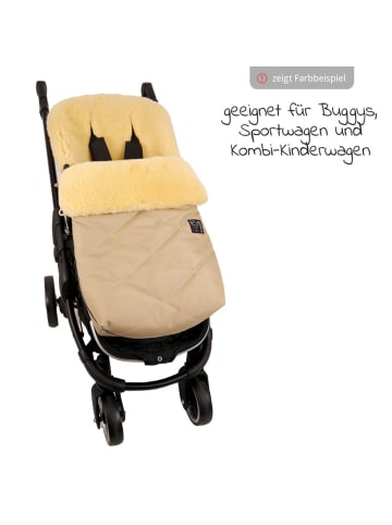 Kaiser Lammfell-Fußsack Natura - Schwarz in schwarz