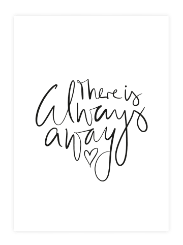 Tales by Jen Poster / Kunstdruck "There is always a way" I Ohne Rahmen