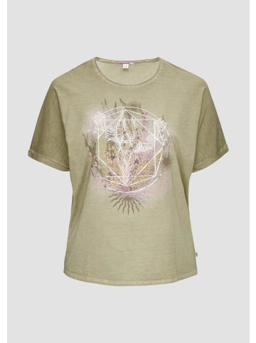 QS T-Shirt in 72D0_helles olivgrün
