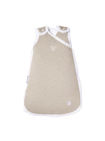 nordic coast company Babyschlafsack Ganzjahresschlafsack Premium Beige Spitze