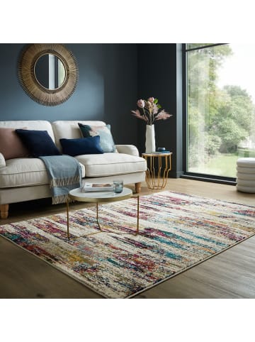 KADIMA DESIGN Teppich Kurzflor Strapazierfähig FAL Abstrakt Wohnzimmer Modern in Multicolor