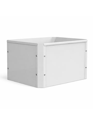 VCM Metall Pflanzkasten Blumenkasten 50x40 Balora M in Weiß