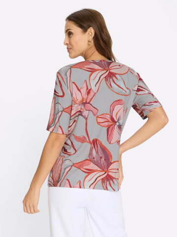 WITT WEIDEN Print-Shirt in hellgrau-koralle-bedruckt