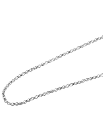 Adeliás Unisex Halskette – Erbskette aus Edelstahl 42+5 in silber