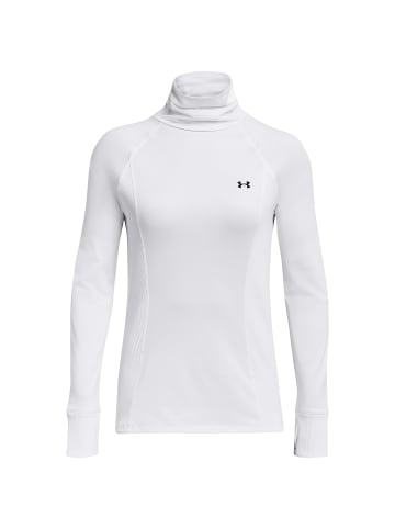 Under Armour Longsleeve Cold Weather Funnel Neck in weiß / schwarz