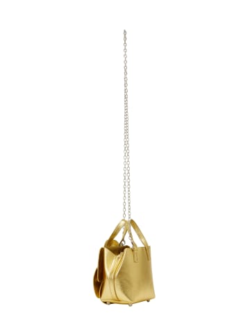 faina Women Handbag in Gold