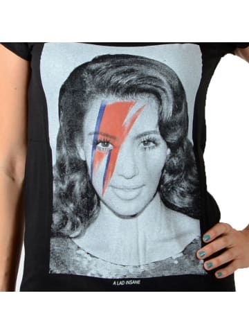 Eleven Paris Kimono-T-Shirt mit Kim Kardashian Schwarz
