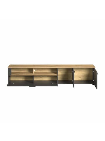 ebuy24 TV-tisch Esteban Grau 210 x 41 cm