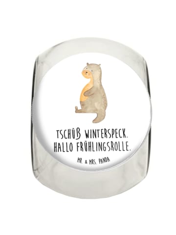 Mr. & Mrs. Panda Frischhaltedose Otter Bauch mit Spruch in Weiß