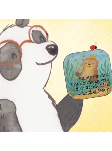 Mr. & Mrs. Panda Untersetzer Tasse Wassermann Astrologie Design ... in Weiß