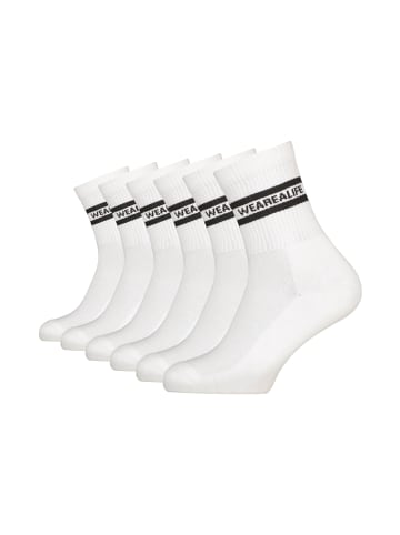 alife and kickin Socken 6 PACK - HenjaAK in brilliant white