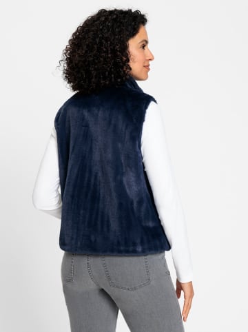 WITT WEIDEN Fellimitatweste in dunkelblau