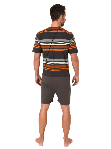 NORMANN Pflegeoverall kurzarm Reißverschluss - 55354 in orange