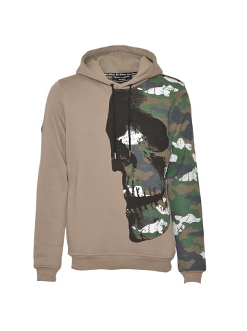 Roberto Geissini CamouSkull Hoodie Khaki