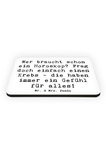 Mr. & Mrs. Panda magnet Spruch Krebs Gefühl mit Spruch in Weiß