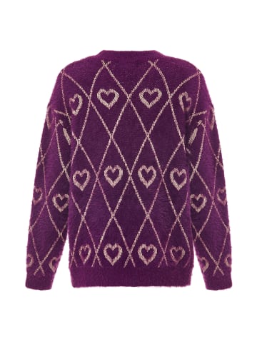 ebeeza Damen Strickpullover in Lavendel
