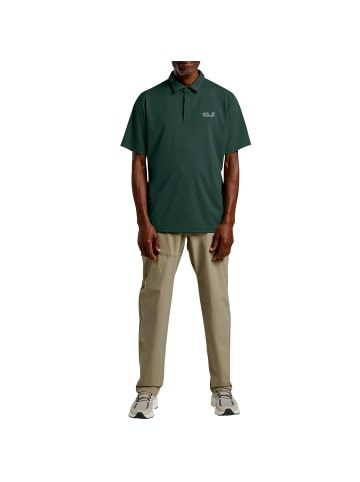Jack Wolfskin Poloshirt Delgami Polo M in Dunkelgrün