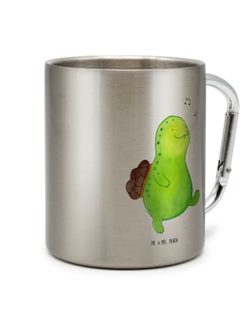 Mr. & Mrs. Panda Becher Schildkröte Pfeifen ohne Spruch in Silber