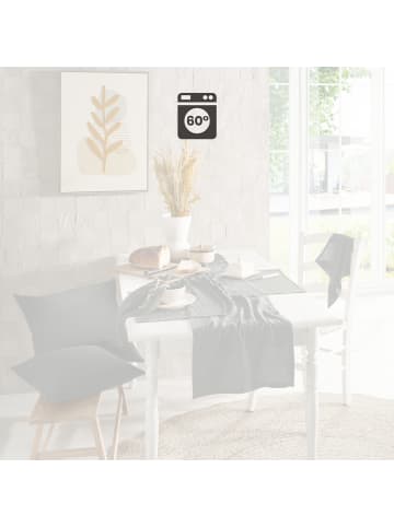 Erwin Müller Baumwolle Tischläufer Arona in grau