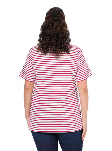 Ulla Popken Shirt in dunkle himbeere
