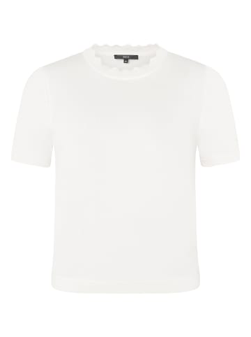 Zero  Kurzarmpullover mit Wellensaum in Offwhite