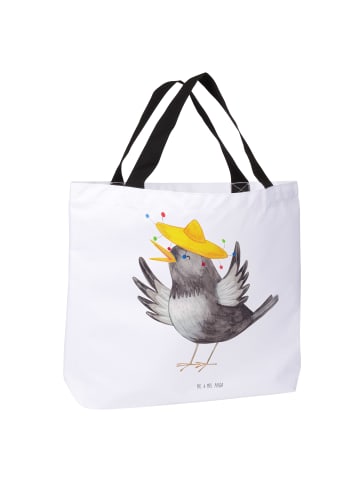 Mr. & Mrs. Panda Tote Bag Rabe Sombrero ohne Spruch in Weiß